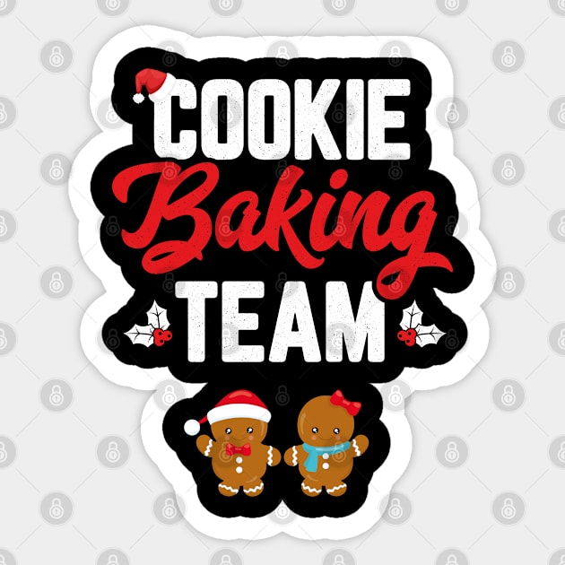 Cookie Baking Team Women Funny Matching Family Christmas Sticker by trendingoriginals